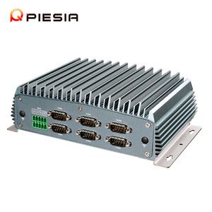 Piesia Dual Lan 6 Com nhôm nhúng máy tính hộp Celeron j6412 DC9-36V 2ddr4 HD + dp + LVDS x86 không quạt công nghiệp Mini PC trường hợp - Product Image 2