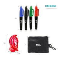 TRI-LINE Balle De Golf Alignement Kit avec Carry Case | Swing Chemin Flèches & Ball Identificateurs Haute Qualité