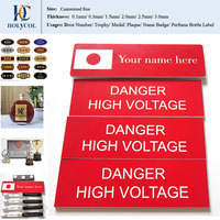 Panneaux de contrôle d'identification personnelle en plastique laminé tricolore, 2 plis, 3 couches, gravure laser personnalisée
