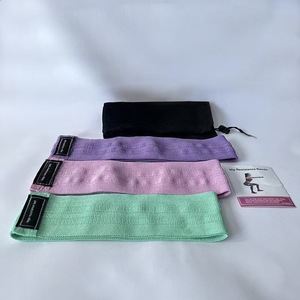 Hip Resistance <b>Band</b> Set 3pcs Purple Pink Green Yoga Fitness Training <b>Exercise</b> <b>Bands</b> for Strength Workout Running - Product Image 2