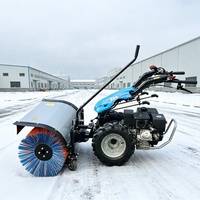 Souffleuse à neige, balayeuse et charrue 3-en-1 autopropulsée, moteur Loncin 15 HP, démarrage électrique avec certification CE