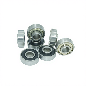 ตลับลูกปืนเม็ดกลมร่องลึกแบบสองแถว ชุบสังกะสี ไม่ได้มาตรฐาน ขนาดเล็ก 6001 แบบเปิด 608 ตัวเรือนตลับลูกปืนเหล็กกล้าคาร์บอน - Product Image 1