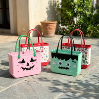 Individuell Bedruckte Halloween 1300g EVA Strandtasche Wasserdichte Große Kapazität Waschbare Reisetasche