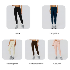 New Autumn Warm Running Fitness Leggings Custom Women Sports Wear No T <strong>Line</strong> Breathable High Waist Tummy Control Leggings - Product Image 2