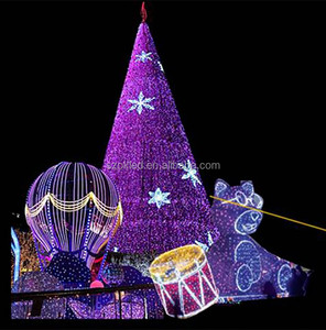 Đèn Chiếu Sáng Ngoài Trời Hoạt Hình Trang Trí Nghệ Thuật Sân Giáng Sinh Đèn Trưng Bày Cây Hình Nón Cây Giáng Sinh - Product Image 3