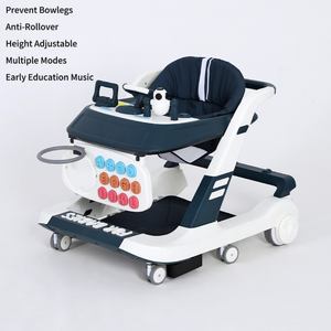 Déambulateurs Vert Foncé pour <span class=keywords><strong>Bébé</strong></span> avec Siège Entièrement Rembourré et Freins à Roues Silencieuses, Aide à la Marche pour Nourrisson Vente en Gros Usine - Product Image 2