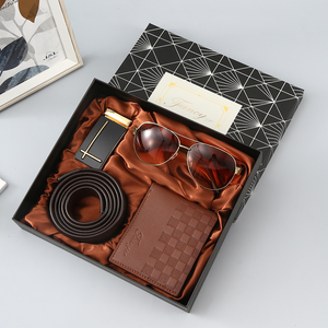 Regalos de Presentación Empresarial Modernos de Alta Gama, Juego de Regalo Personalizado Hecho a Mano en Cuero para Hombre, Regalo Corporativo de Navidad - Product Image 2
