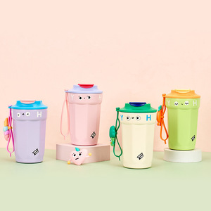 New 316 stainless steel vacuum insulated cup creative cartoon octagonal <b>coffee</b> cup outdoor portable car water cup - Product Image 2