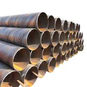 Yüksek kaliteli karton 304 kaynaklı spiral çelik boru SSAW spiral çelik boru petrol boru hattı inşaatı için