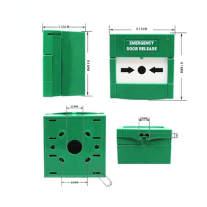Phá vỡ kính thoát hiểm khẩn cấp nút phát hành cửa nút kiểm soát truy cập nút thoát hiểm khẩn cấp có thể đặt lại phá vỡ kính - Product Image 6