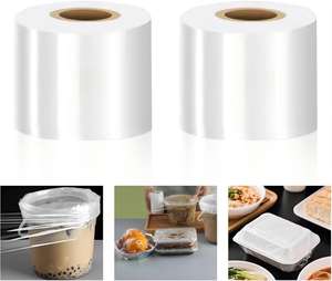 <b>Mini</b> Stretch Wrap | High Gloss Reinforced Grade Unheated Self-Adhesive Shrink Film for <b>Bottles</b> Jars Lunch Boxes & Plant Tying - Product Image 4
