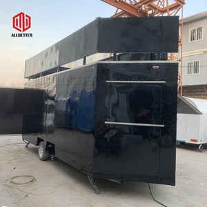 Chariot de nourriture de crème glacée Double Decker remorque de nourriture carrée, remorque de restauration alimentaire de Concession conception de remorque bon marché camion elfe Bar nouveau USA café - Product Image 5