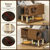 Table basse Meishi Antique Stone Cat Nest, amovible, adaptée aux animaux domestiques, pour salon, usage domestique