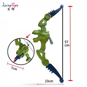 Nouveau design de jouet dinosaure avec arc et flèche pour enfants, jeu <span class=keywords><strong>complet</strong></span> de cibles de tir en plein air, jeux amusants pour les enfants, vente en gros - Product Image 6