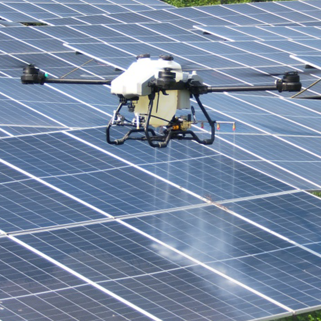 JIUSI D50R High Pressure 15km Remote Control Expert Effort-Reducing Photovoltaic Solar Panel Cleaning Drone