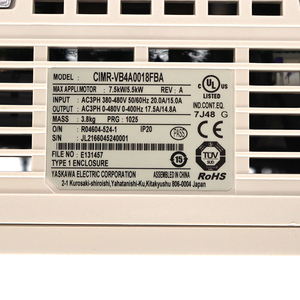 Convertisseur de fréquence d'origine neuf Yaskawa CIMR-VB4A0018FBA Wechselrichter Inversor Onduleur Invertitore - Product Image 3