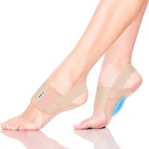 Arch Support Bands w/Built-in Orthotics for Plantar Fasciitis Pain Relief - Upgraded Non-Slip Unisex Arch Support Braces