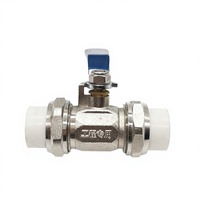 Vannes à boisseau sphérique en laiton XingFu DN20/DN25/DN32 à union simple/double, manuelles, OEM, durables, pour conduites, poignées bleues, usage eau, 200 psi