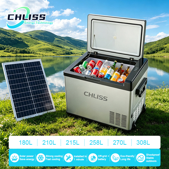 12V Portable Car Fridge Freezer 50L DC Compressor Refrigerator Mini Cooler Dual Zone for Outdoor Travel