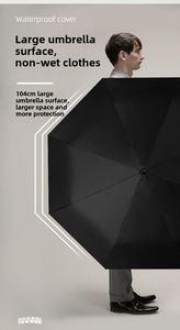Parapluie résistant aux intempéries avec poignée à motif antidérapant et tête en acier robuste pour la pluie ou le soleil, logo publicitaire personnalisable - Product Image 6