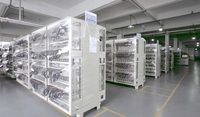 Máquina clasificadora de batería de 128 canales de 5V 30A Prueba de capacidad de celda prismática con componentes de núcleo PLC