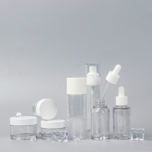 Custom Logo Wholesale Cosmetic Skincare Set Packaging Plastic Bottle Pump Body Lotion Bottle