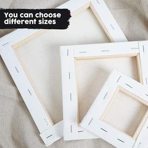 OEM personnalisé professionnel coton 16x20 "toile blanc vierge étiré <span class=keywords><strong>peinture</strong></span> toile conseil <span class=keywords><strong>dessin</strong></span> pour oeuvre - Product Image 6