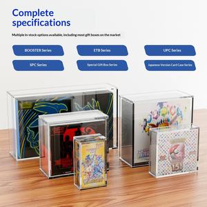Boîte acrylique transparente de haute qualité Tohoku Box (BB) avec protection UV et couvercles magnétiques pour cartes Pokémon - Product Image 4
