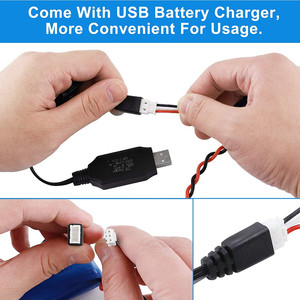 H101 18650 baterai Lithium-ion 7.4V 1500mAh dengan steker SM untuk H105 H103 H101 mainan Remote kontrol 7.4V 1800mAh 18650 baterai Li-ion - Product Image 5