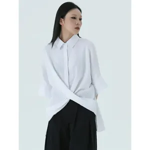 Blusa Marga manica corta-bianco - Product Image 5