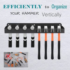 Wall Mounted <b>Tool</b> <b>Storage</b> Rack Rectangle 1kg Multi Hole Screwdriver Organizer Office Use - Product Image 3