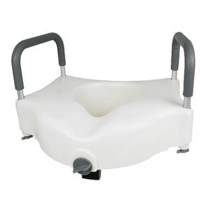 Asiento elevador de inodoro transfronterizo con reposabrazos y anillo elevador para mujeres embarazadas, de plástico, 46x41x28 cm, capacidad de 120 kg - Product Image 1