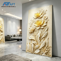 Panneau mural SPC imperméable haute brillance, insonorisé, ignifuge, design moderne, motifs floraux et animaux 3D, 4x8ft/4x10ft pour salon
