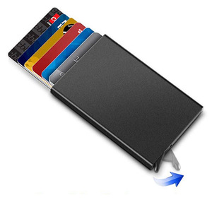 Porte-cartes ultra-mince anti-RFID pour hommes, vente en gros de porte-cartes, porte-cartes de crédit anti-RFID - Product Image 3