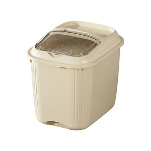 Rice Storage <b>Container</b> Flip Top Airtight Rectangle Rice Jar Flour Storage <b>Box</b> - Product Image 5