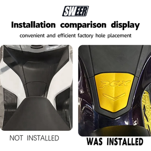 Pour Honda PCX 160 2020-2025 Moto CNC Aluminium Modifié Bouchon de Réservoir de Carburant Plaque Décorative Coque de Protection - Product Image 2