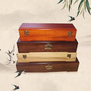 Caja de Madera de Alcanfor para Caligrafía y Pintura, Rectangular, 75x8.5x8.5cm, con Cerradura, Caja de Almacenamiento para Regalos - Product Image 1