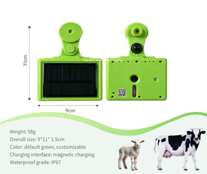 Étiquettes d'oreille de suivi du bétail LORAWAN <span class=keywords><strong>GPS</strong></span>, localisation du bétail en temps réel et surveillance de la santé avec fonction de détection de la température - Product Image 6