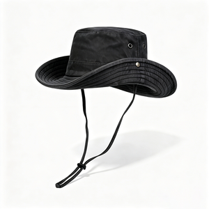 Chapeau Boonie d'extérieur à large bord, protection solaire, unisexe, logo personnalisé, en toile respirante, pour voyage, pêche, randonnée, safari - Product Image 2