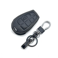 Pour Dodge Challenger chargeur Magnum voyage Ram Jeep Commander Grand Cherokee Chrysler 300 cuir clé de voiture couverture télécommande Fob Case
