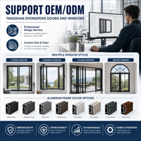 Solution complète pour portes intérieures, support technique en ligne, porte battante en aluminium et verre pour immeuble de bureaux