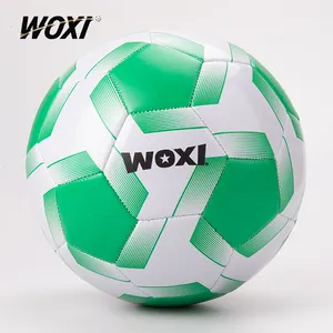 Factory custom provided soccer ball size 5 training game football pvc pu soccer ball