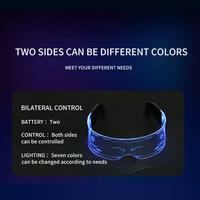Lunettes LED à changement de couleur, tendance, cool, DJ, disco, Halloween, Noël, lunettes INS