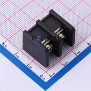 DBT30S-10.0-2P-BK-P Barrier Terminal Block Through hole Component (THT),P=10mm Connector Two Sides 10mm 1x2P Edge Pin - Product Image 1