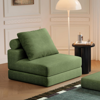 Canapé-lit pliant compact moderne avec tiroir de rangement pour petit appartement, salon, chambre à coucher, chambre d'amis, gain de place