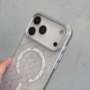 Cover per telefono magnetico traslucido opaco modello <span class=keywords><strong>Formula</strong></span> moda per iPhone 17 14 15 16 Pro Max Cover protettiva Ultra sottile rigida per PC - Product Image 4