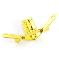 Charnières carrées en laiton, petites boîtes en bois, métalliques, 4 pouces, 33mm, charnières dorées