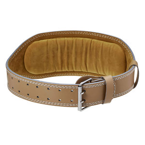 GAF Breathable Non-Slip Adjustable Weightlifting Belt Cowhide Leather Customized Colors Leather Weightlifting Belt - Product Image 2