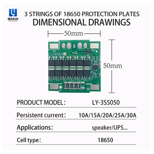 BMS LiFePO4 3S 10A 15A 20A 25A 30A với chức năng cân bằng, thích hợp cho các sản phẩm PCB & pcba của các thiết bị điện tử - Product Image 4