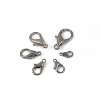 Attaches de diverses tailles en alliage métallique doré pour bijoux, crochets pour porte-clés, bracelets, colliers, fermoirs mousquetons et broches